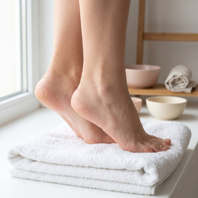 Soft smooth feet after using Velsa